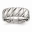 Diamond-Cut Wedding Band in Stainless Steel, 8mm