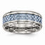 Carbon Fiber Inlay Wedding Band in Stainless Steel, 8mm
