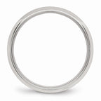Brushed Center Wedding Band in Stainless Steel, 5mm