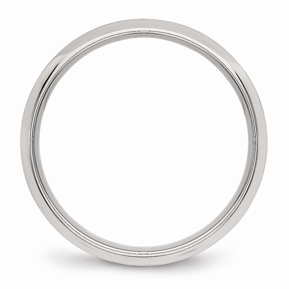 Brushed Center Wedding Band in Stainless Steel, 5mm