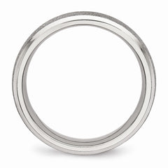 Sophia Jewelers Polished Stainless Steel Wedding Band with Laser Cut Design - 6 - 6