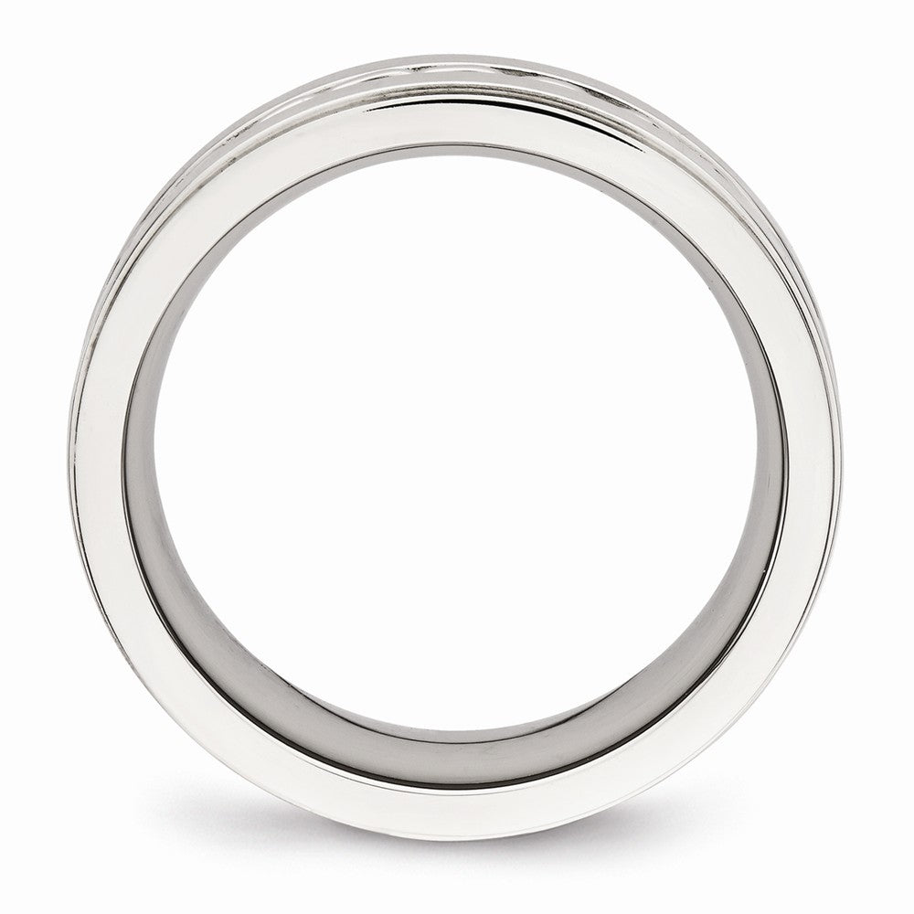 Twisted Wedding Band in Stainless Steel, 7mm Secondary image