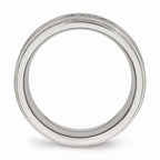 Braided Wedding Band in Stainless Steel, 7mm