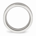 Twisted Wedding Band in Stainless Steel, 7mm