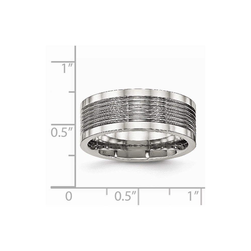Stainless Steel Polished Grooved Comfort Back Ring