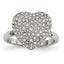 Sophia Jewelers Stainless Steel Crystal Heart Fashion Ring Polished Elegance