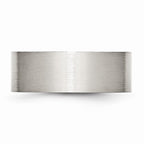 Sophia Stainless Steel 8mm Brushed Comfort-Fit Engravable Wedding Band