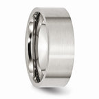 Sophia Stainless Steel 8mm Brushed Comfort-Fit Engravable Wedding Band