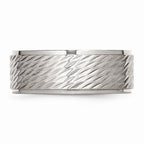 Sophia Jewelers Stainless Steel Wedding Band Brushed Polished Unisex