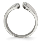Sophia Jewelers Stainless Steel CZ Fashion Ring with Polished Finish