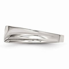 Sophia Jewelers Polished Stainless Steel Wedding Band with Synthetic CZ Elegance