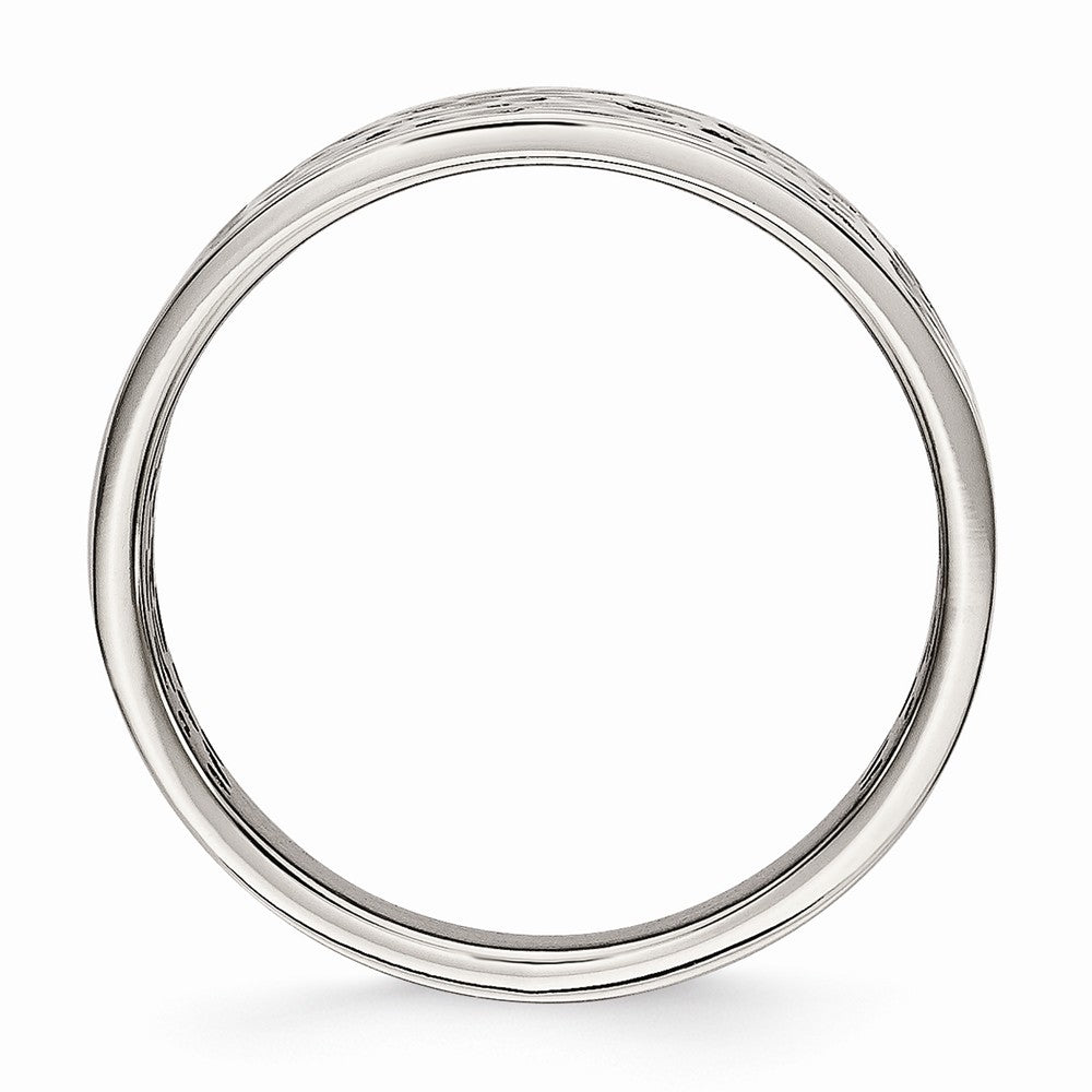 Sophia Jewelers Stainless Steel Fashion Ring with Polished Cut-Out Design Secondary image