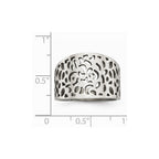 Stainless Steel Polished Cut-out design Ring