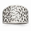 Sophia Jewelers Stainless Steel Fashion Ring with Polished Cut-Out Design