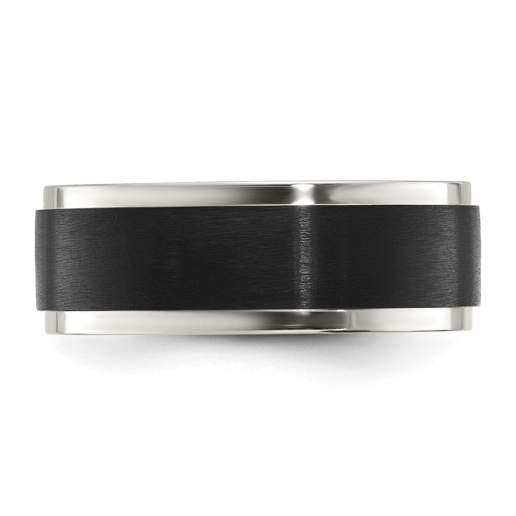 Two-Tone Wedding Band in Stainless Steel, 8mm