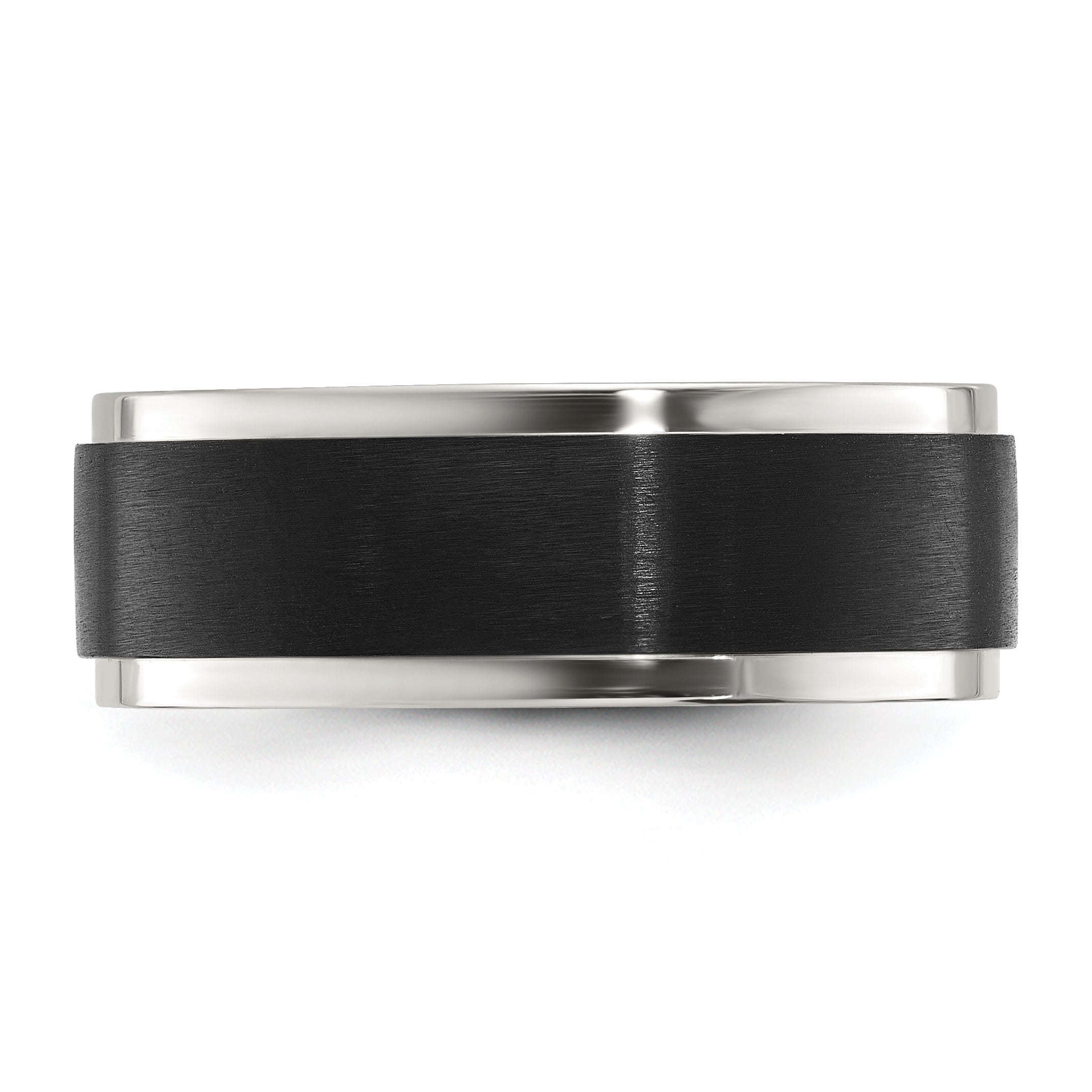 Two-Tone Wedding Band in Stainless Steel, 8mm
