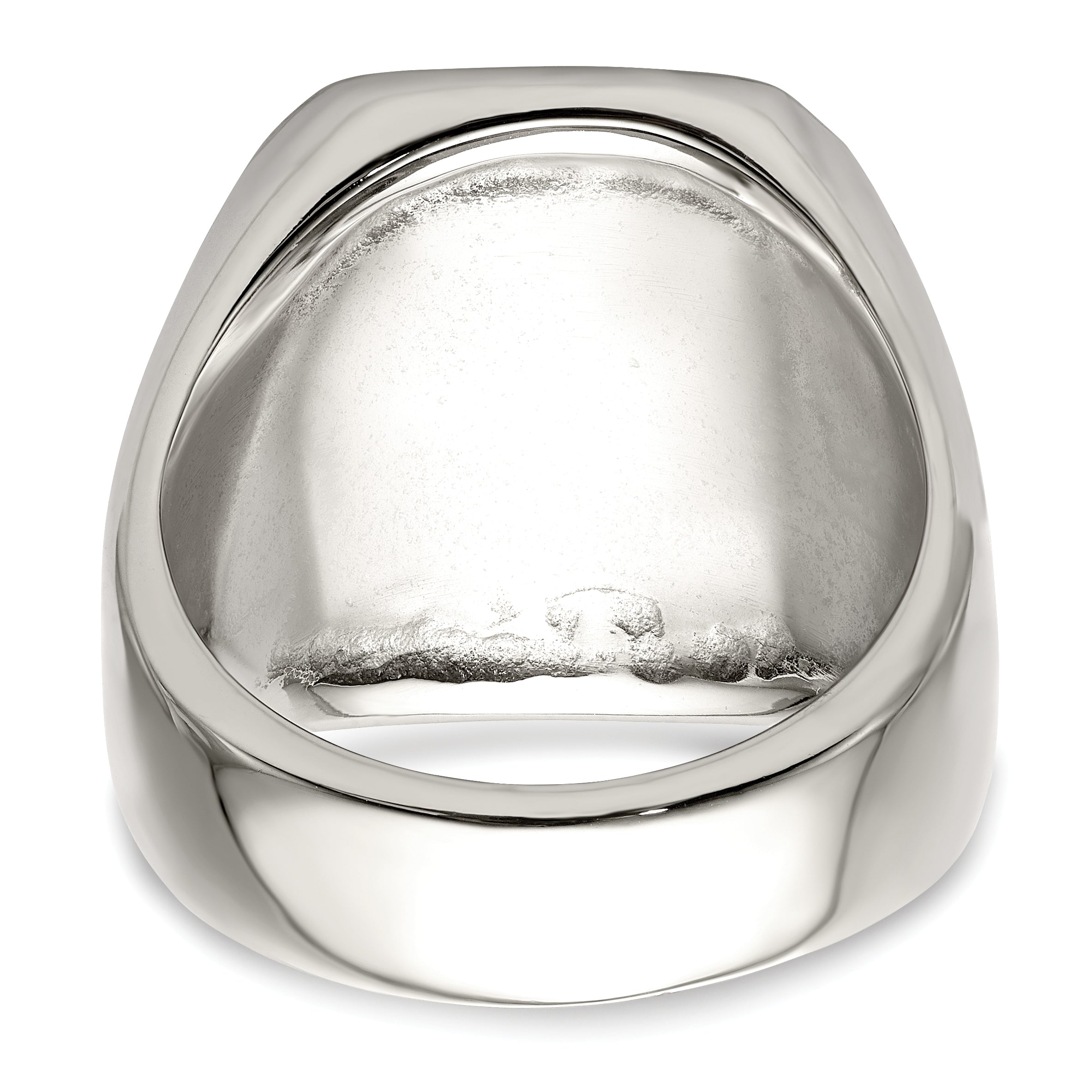 Stainless Steel with 14k Gold Accent Polished Praying Hands Ring