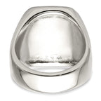 Stainless Steel with 14k Gold Accent Polished Praying Hands Ring