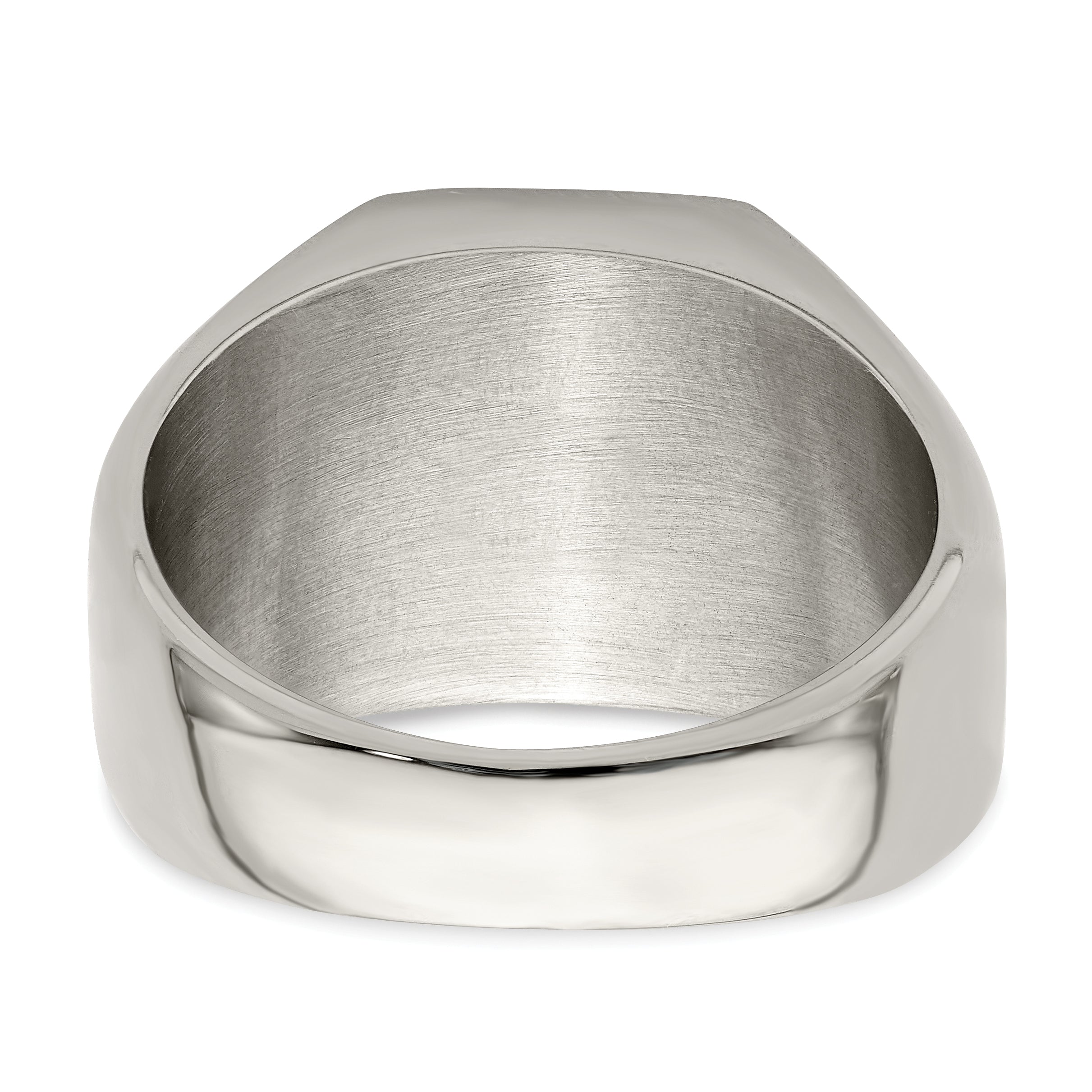 Stainless Steel Polished Signet Ring