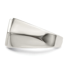 Stainless Steel Polished Signet Ring