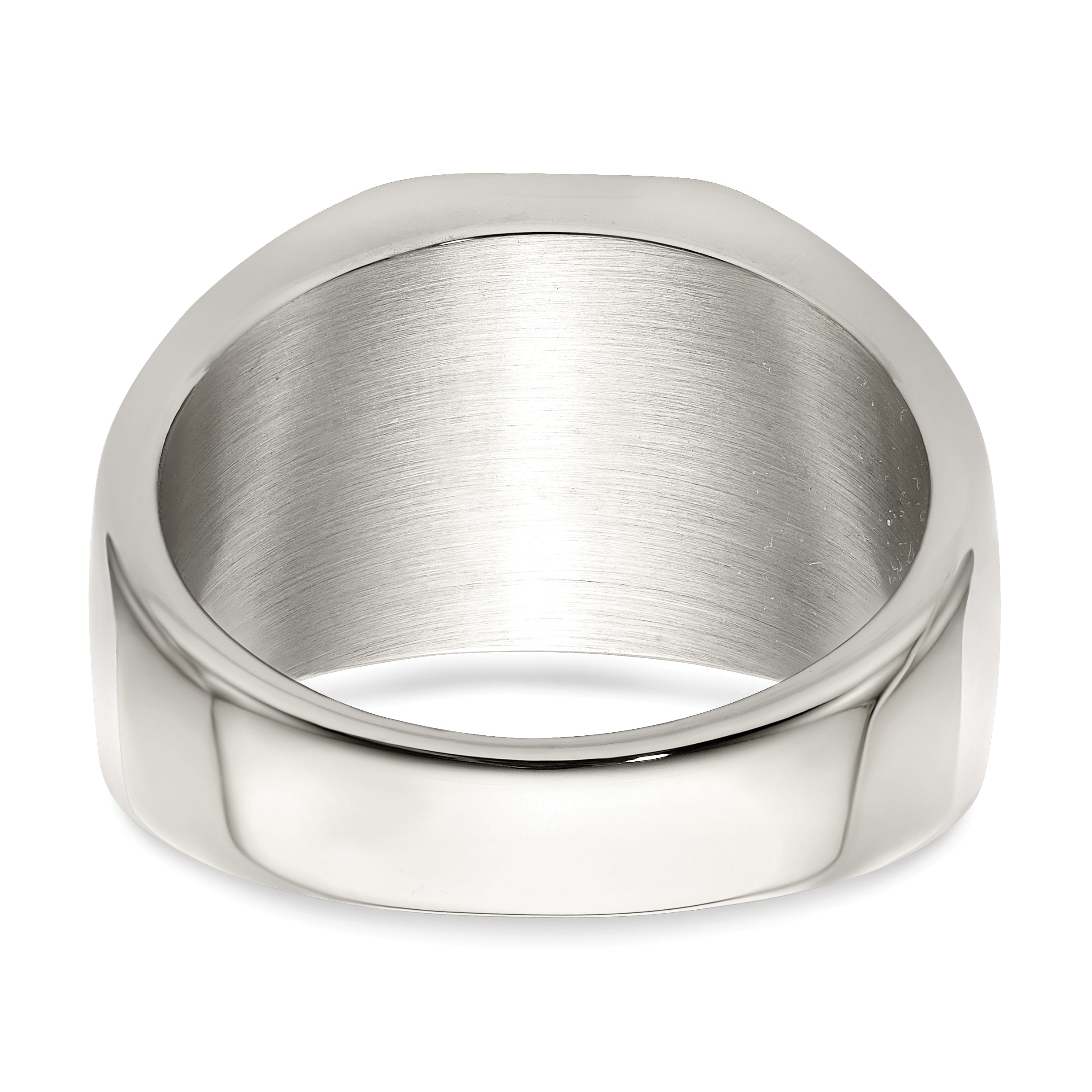 Stainless Steel Polished Signet Ring