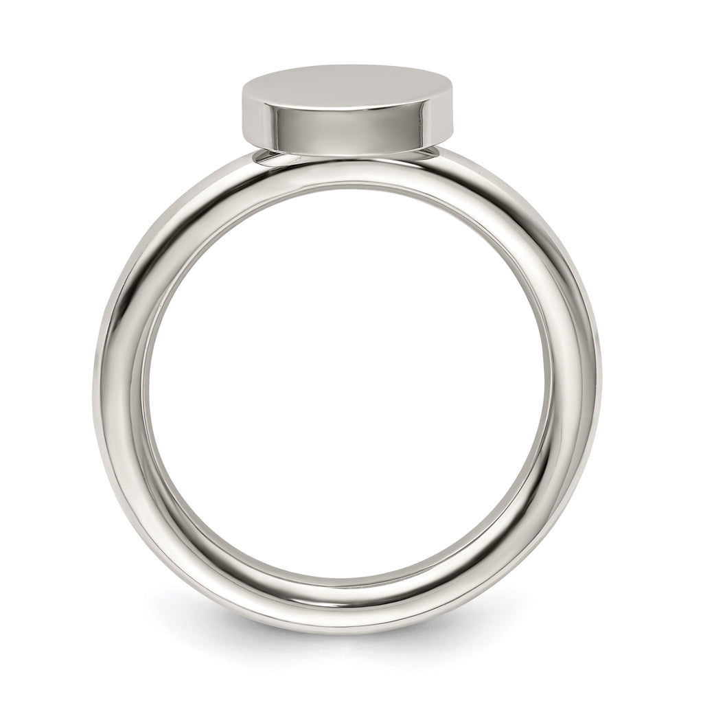 Polished Circle Ring in Stainless Steel