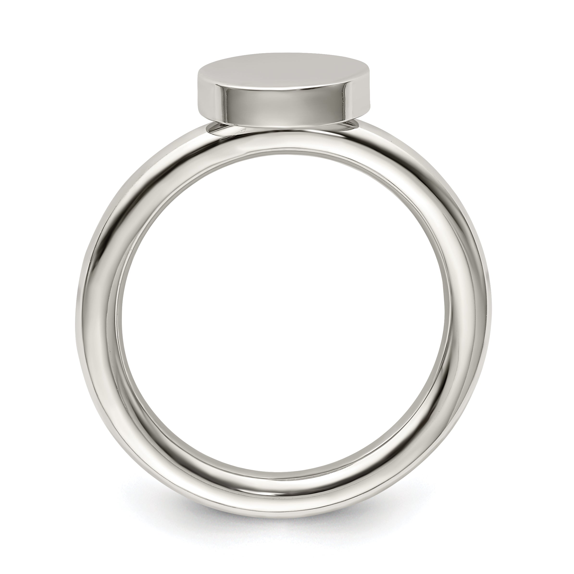 Polished Circle Ring in Stainless Steel