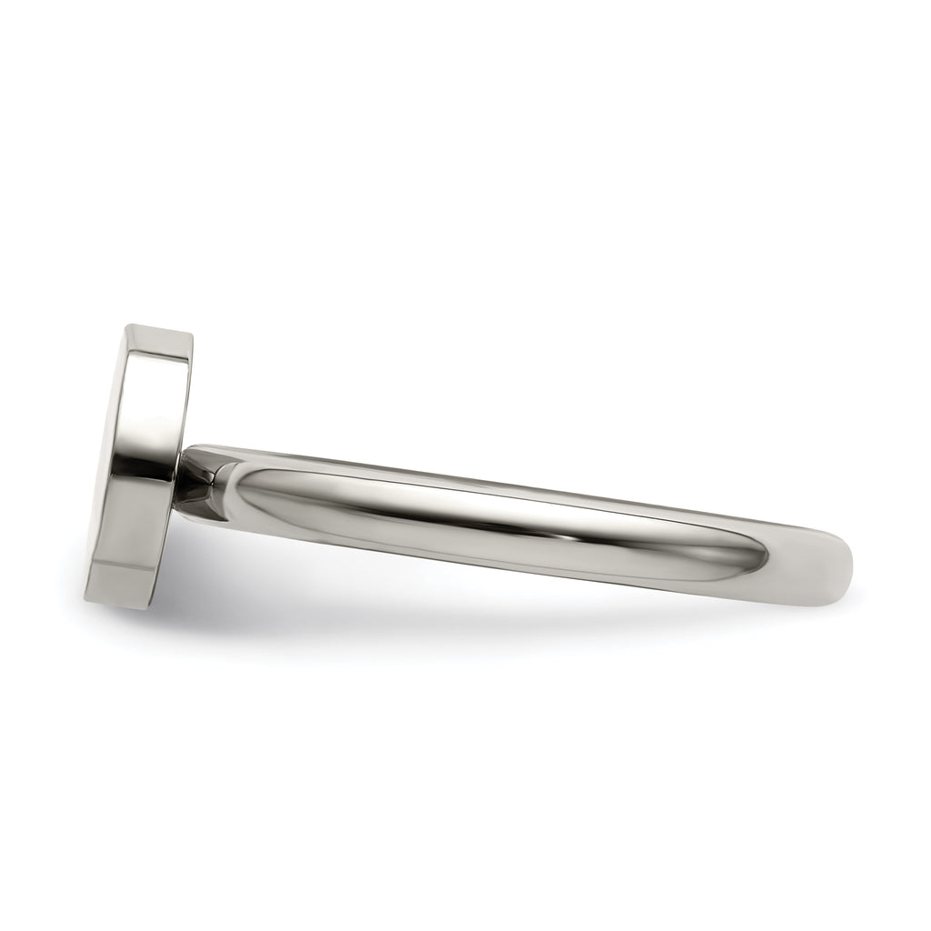 Polished Circle Ring in Stainless Steel