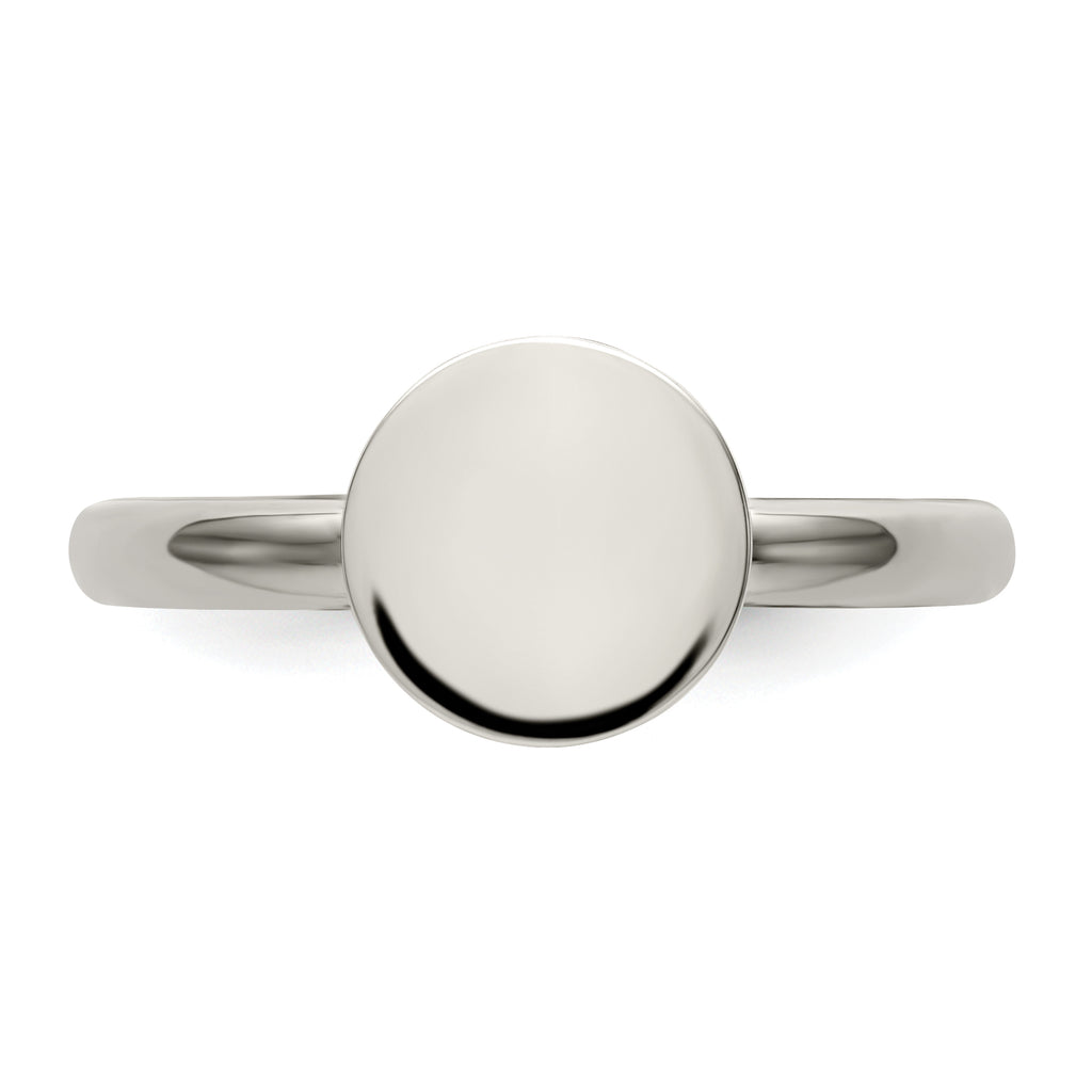 Polished Circle Ring in Stainless Steel