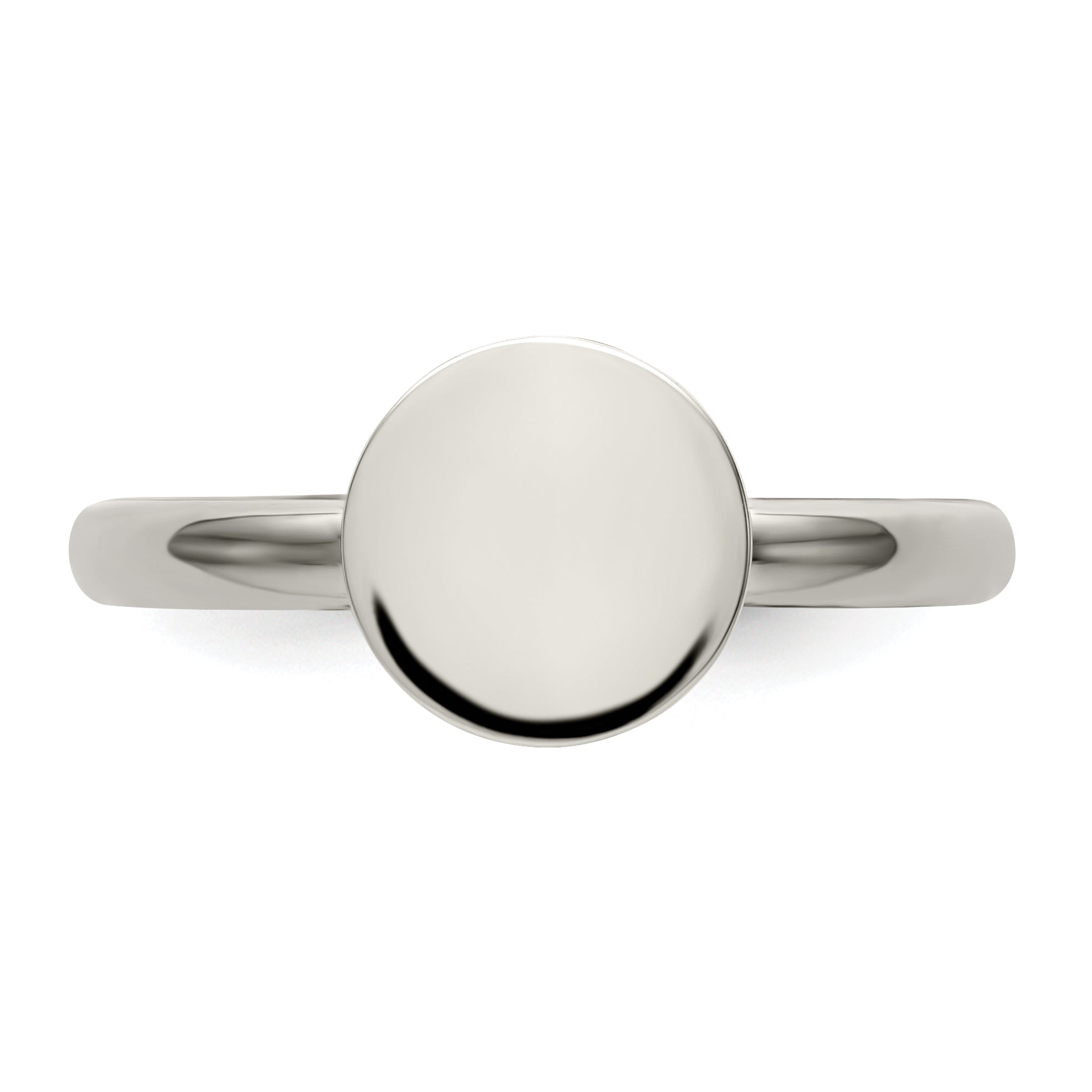 Polished Circle Ring in Stainless Steel