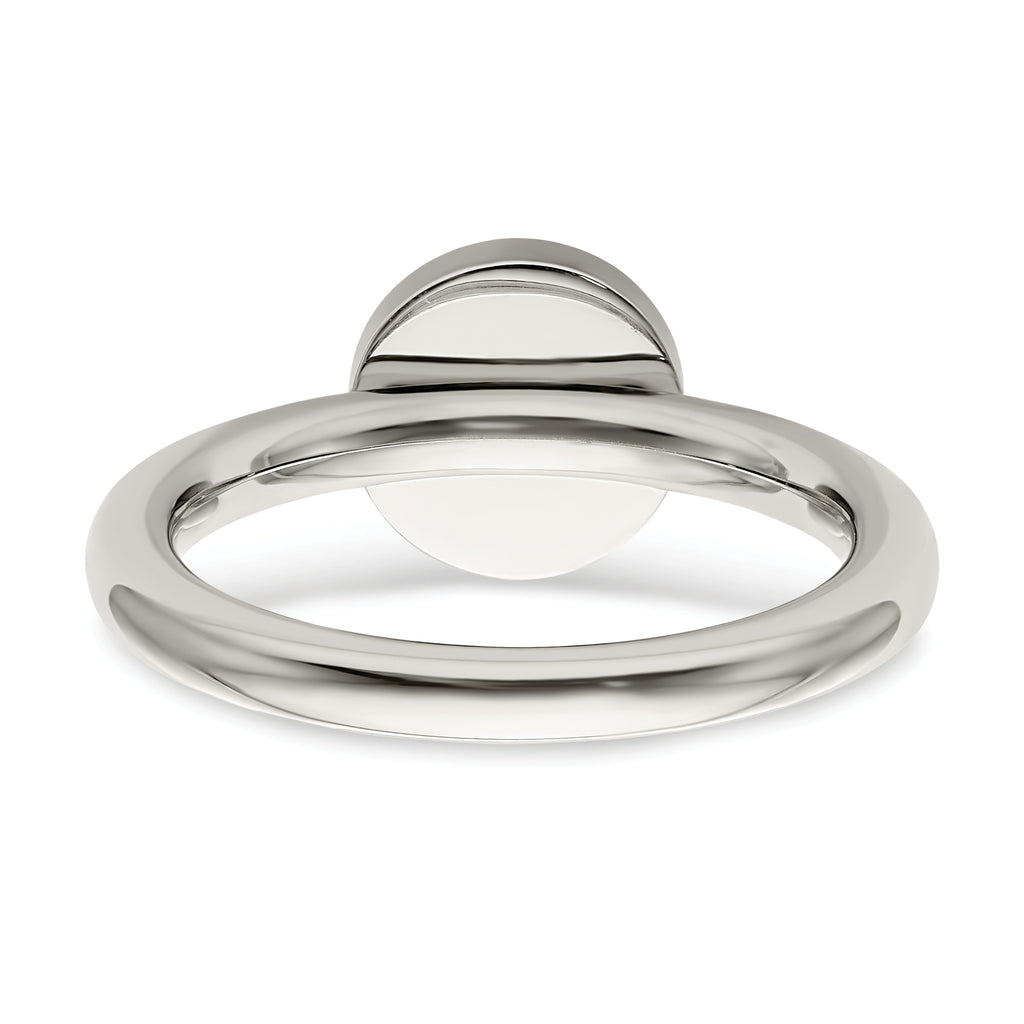 Polished Circle Ring in Stainless Steel