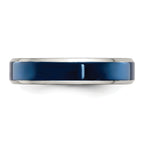 Blue IP-Plated Wedding Band in Stainless Steel, 5mm