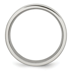 Stainless Steel Polished 6mm Flat Band