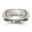 Ridged Edge Wedding Band in Stainless Steel, 7mm
