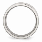 Sophia Jewelers: Polished Stainless Steel 8mm Engravable Comfort Fit Wedding Band