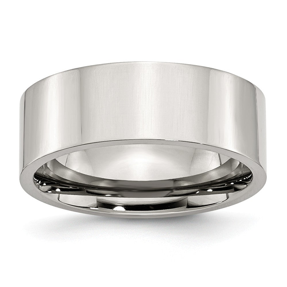 Sophia Jewelers: Polished Stainless Steel 8mm Engravable Comfort Fit Wedding Band Main image