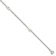 Chisel Stainless Steel Polished Hearts 9 inch Anklet Plus 1 inch Extension
