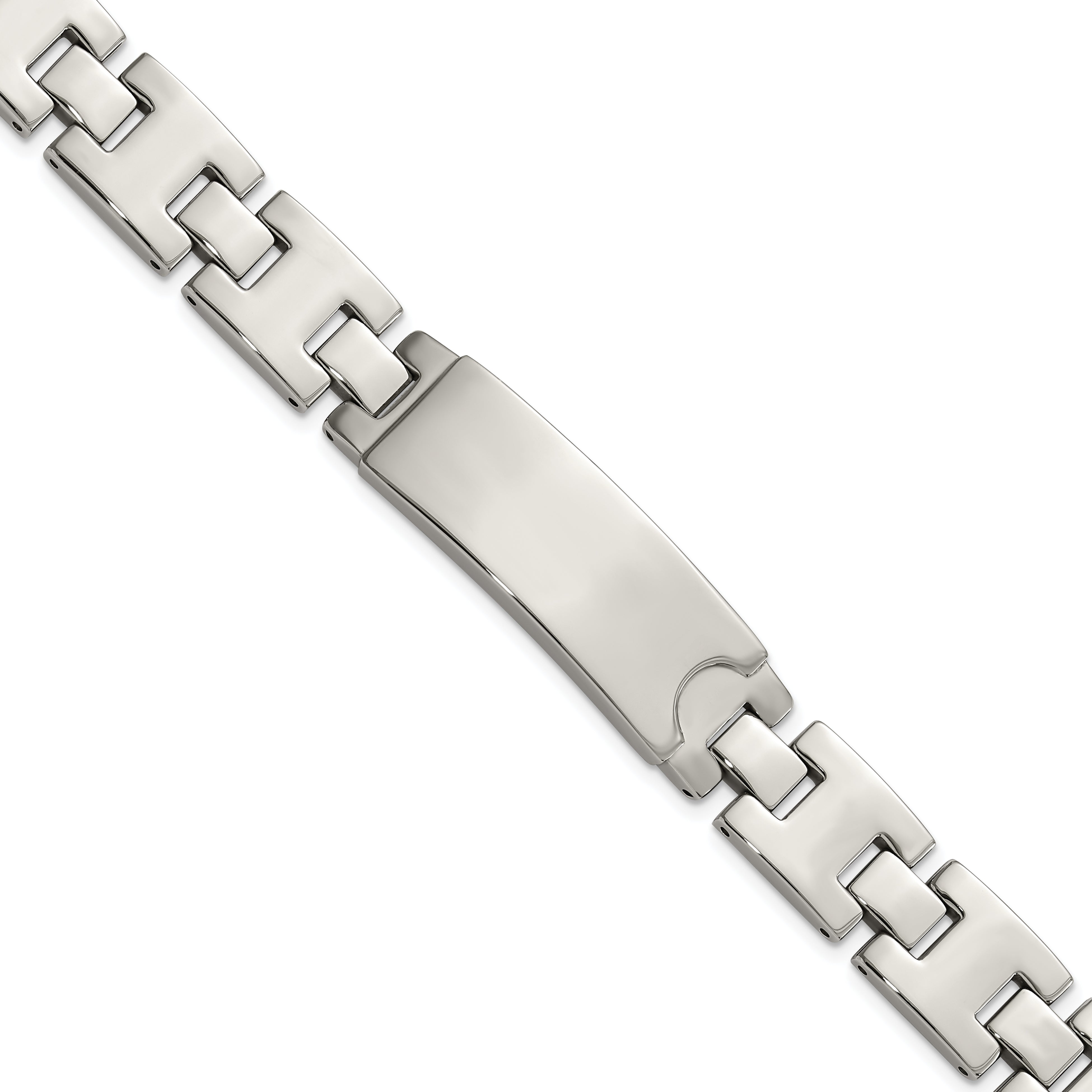 Stainless Steel Polished ID Plate Bracelet Main image