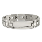 Stainless Steel Polished Link ID Bracelet