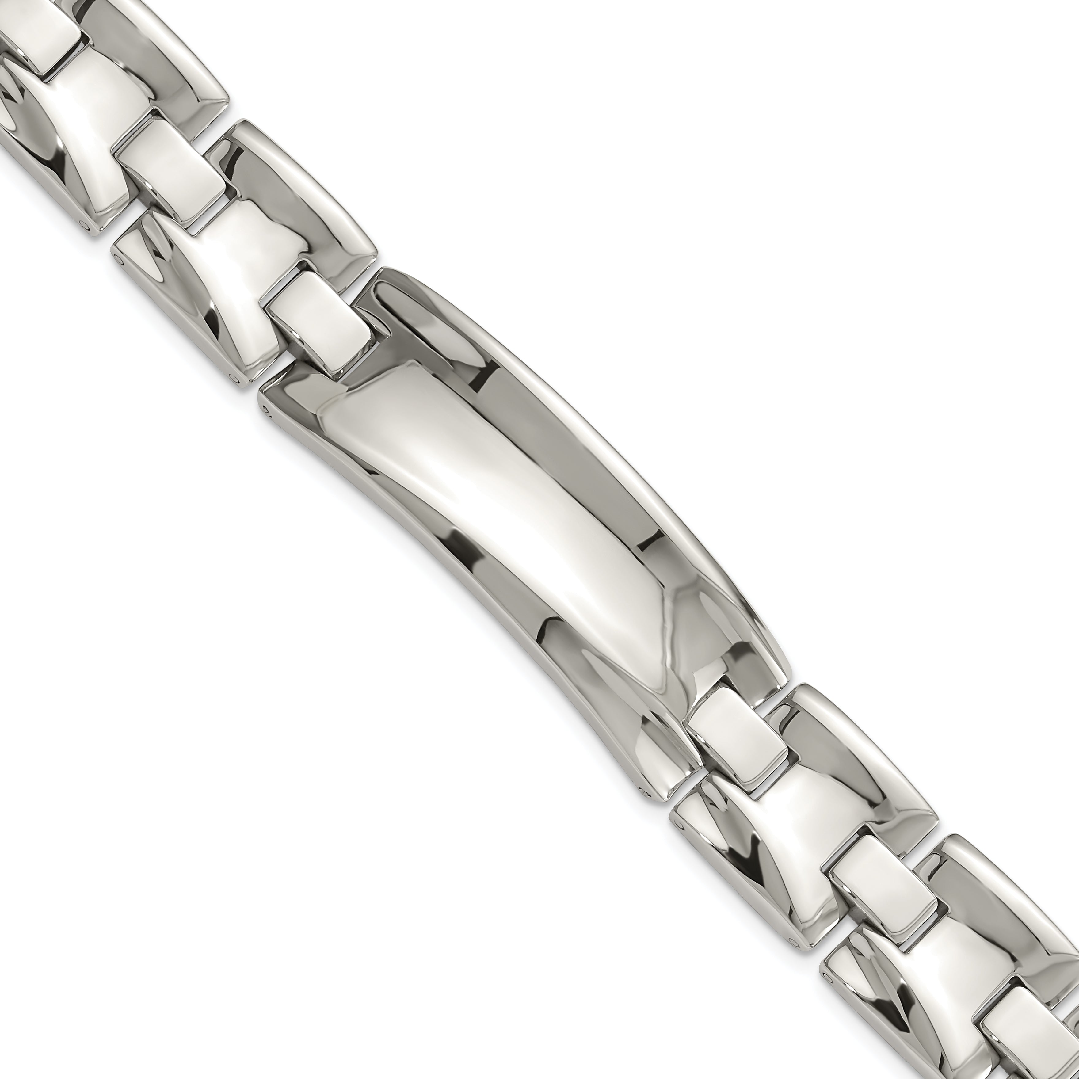 Stainless Steel Polished Link ID Bracelet Main image