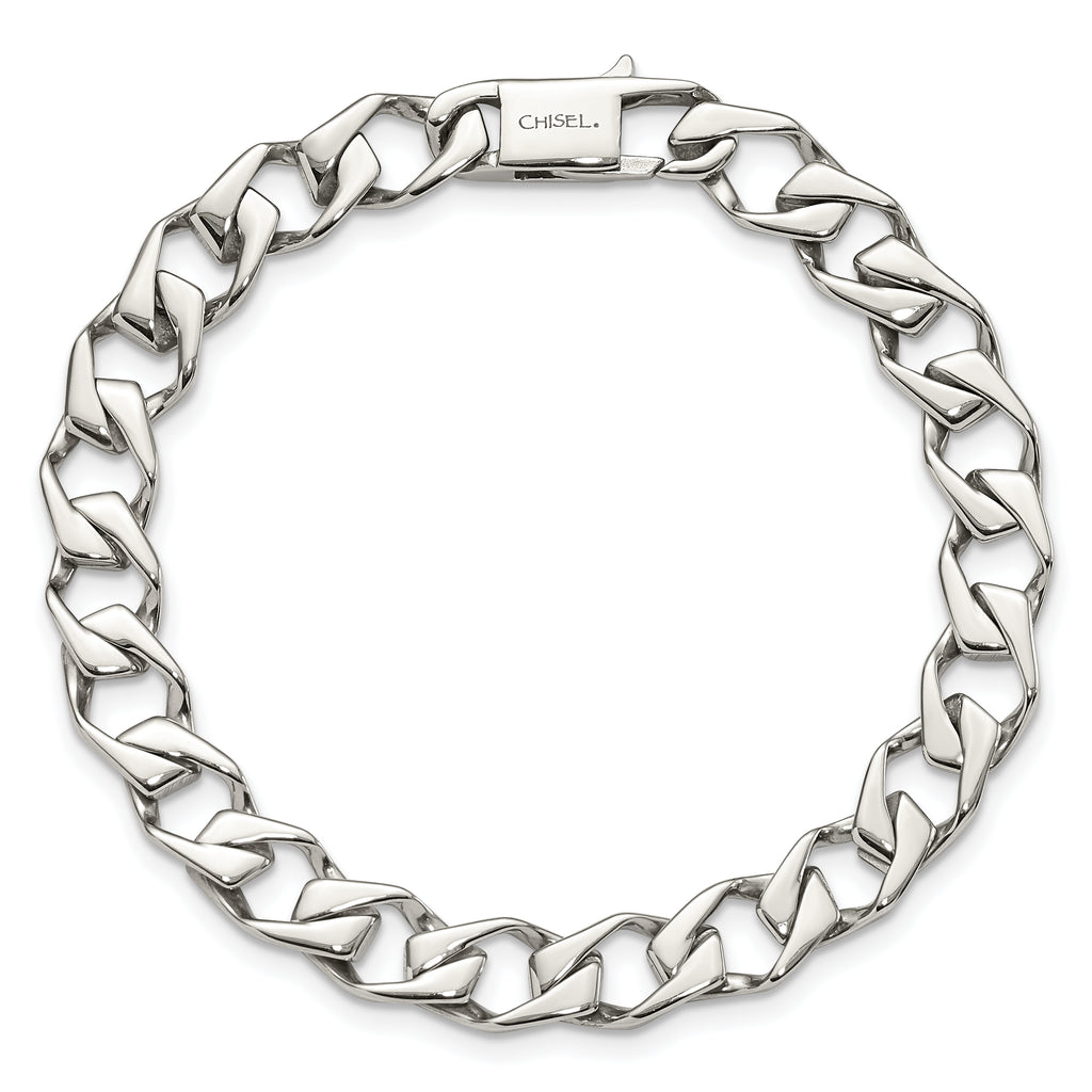 Chisel Stainless Steel Polished 8.5 inch Fancy Link Bracelet