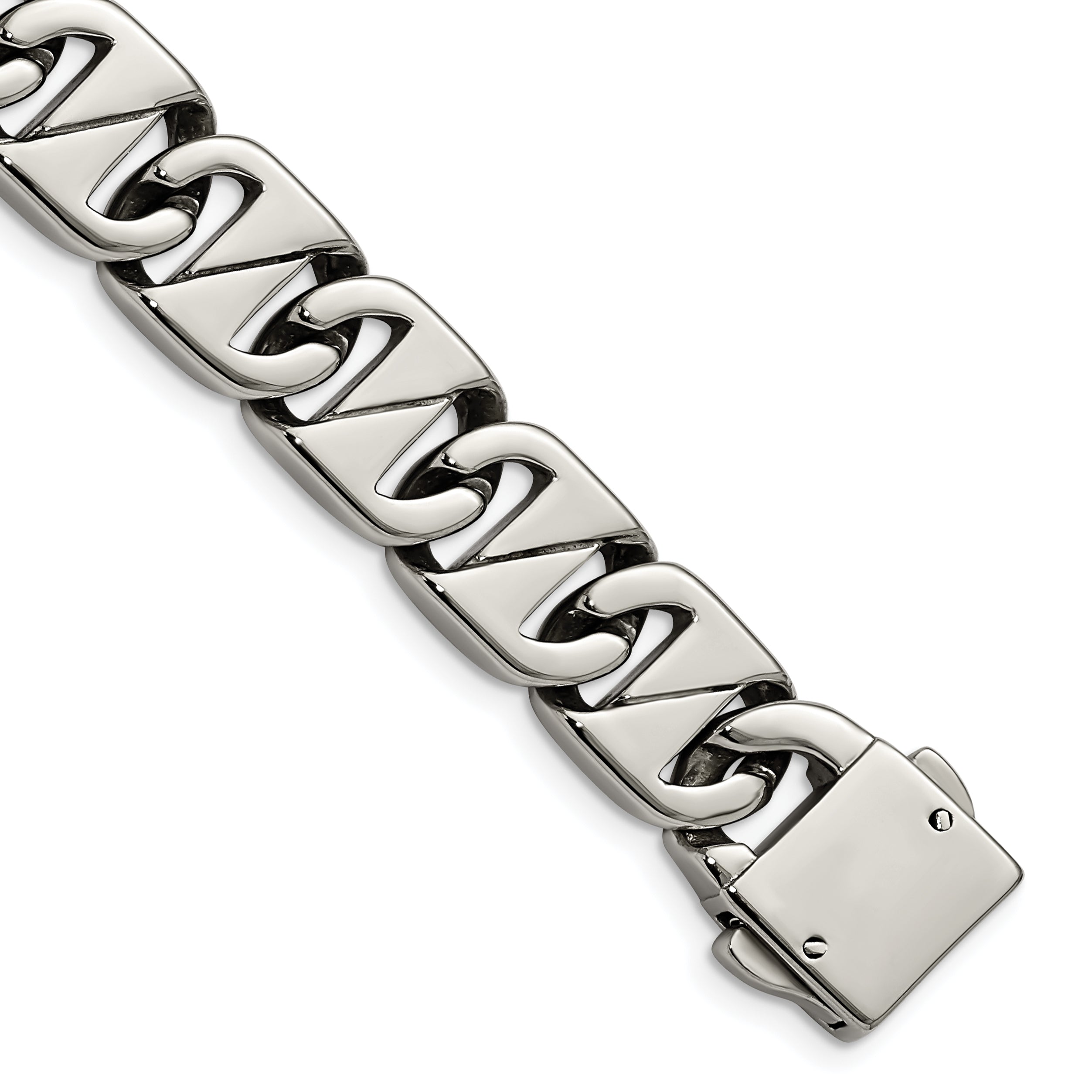 Chisel Stainless Steel Polished 8.5 inch Fancy Link Bracelet Main image
