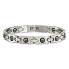 Magnetic Link Bracelet in Stainless Steel, 7mm