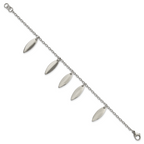 Diamond-Shape Dangle Bracelet in Stainless Steel