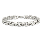 Chisel Stainless Steel Polished 8.25 inch Oval Link Bracelet