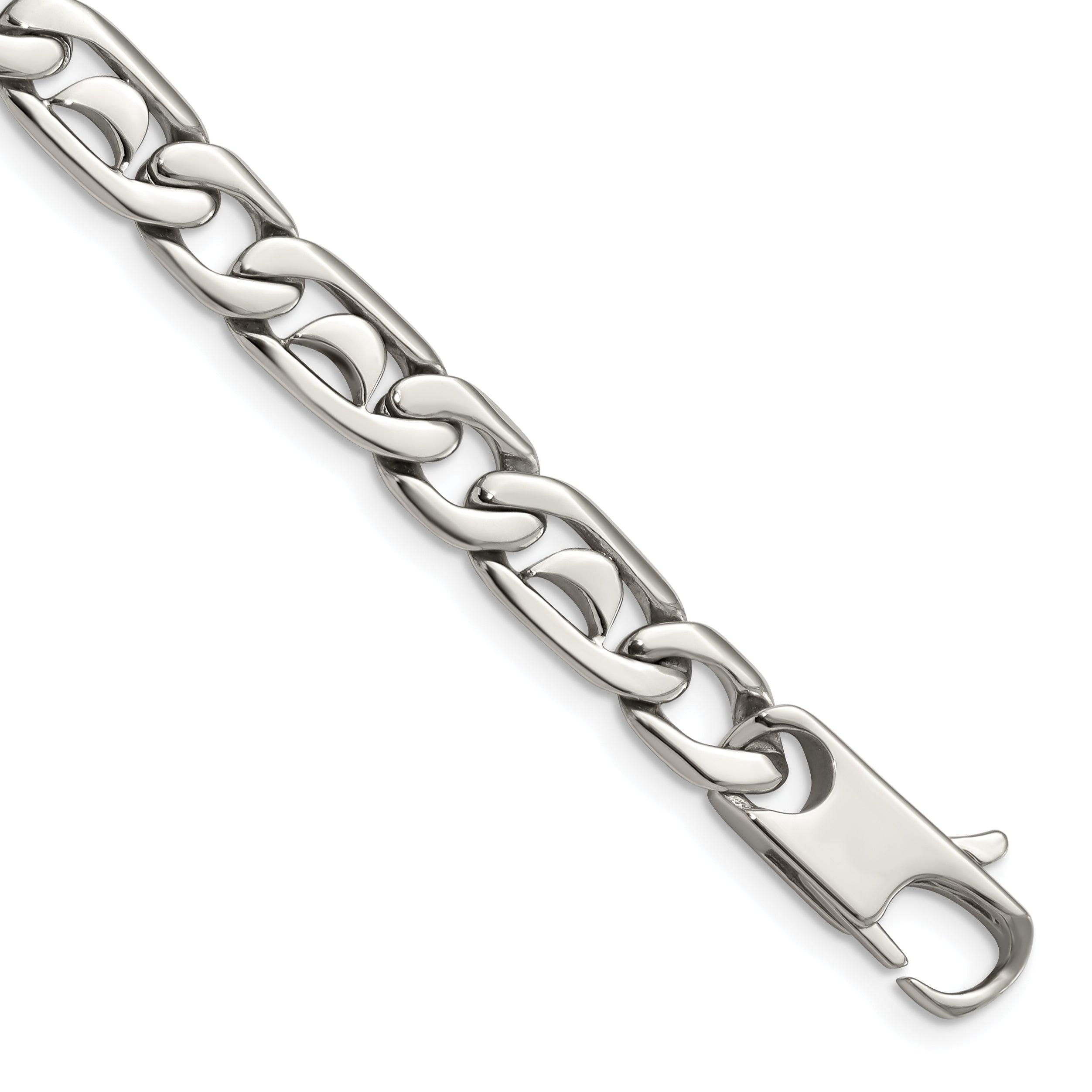 Chisel Stainless Steel Polished 8.5 inch Fancy Link Bracelet Main image