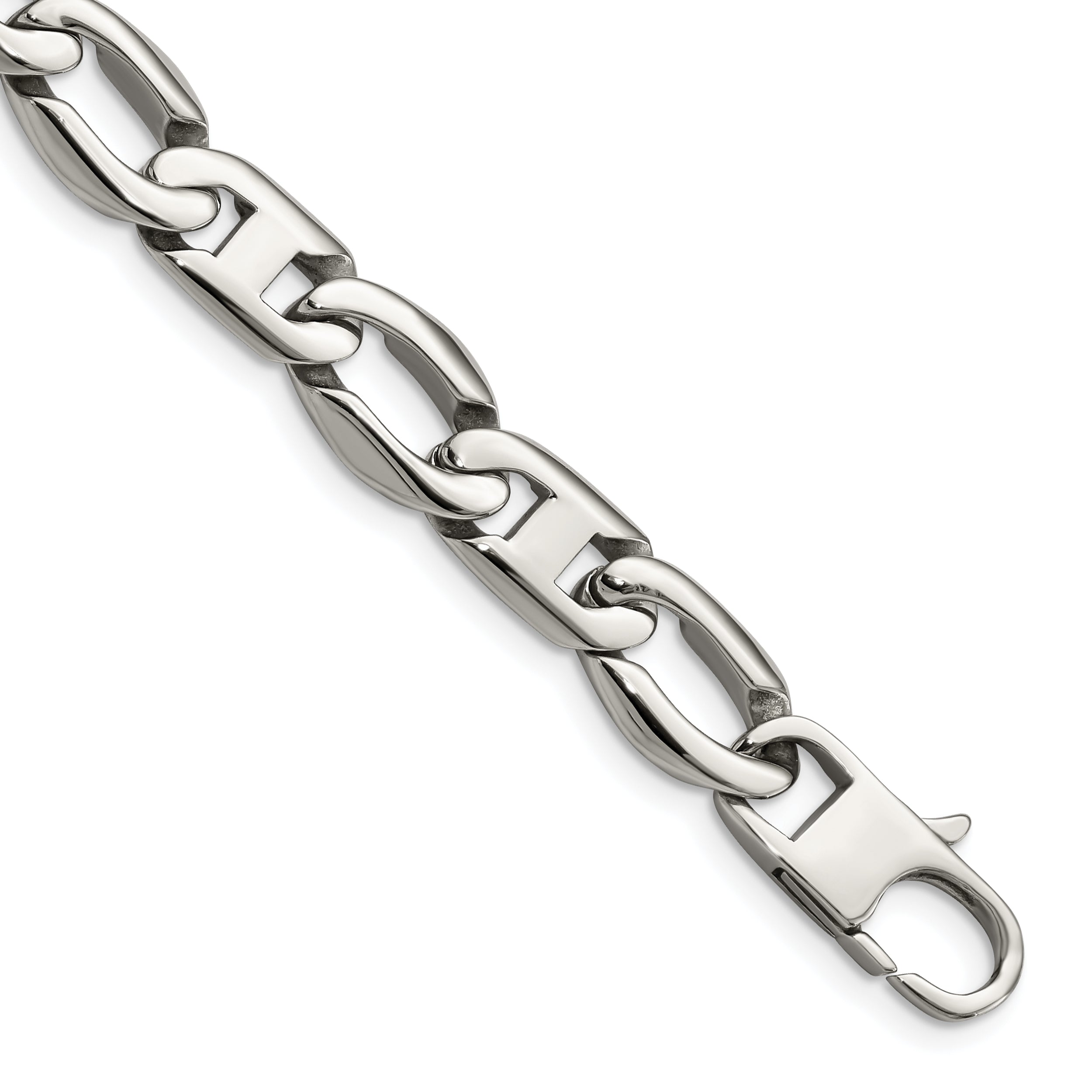 Chisel Stainless Steel Polished 8.5 inch Open Link Bracelet Main image