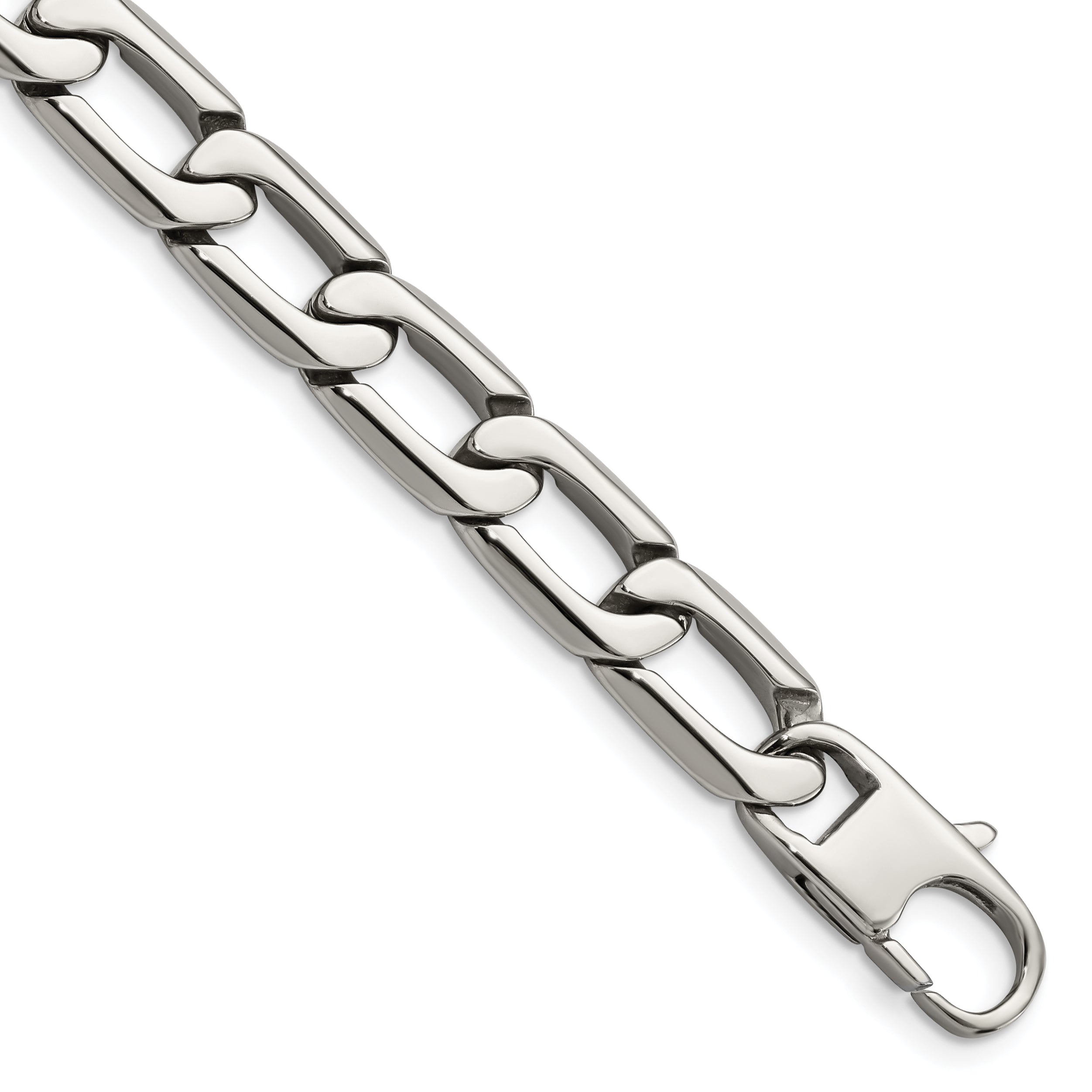 Chisel Stainless Steel Polished 8.5 inch Open Link Bracelet Main image