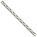 Chisel Stainless Steel Brushed 8 inch Link Bracelet