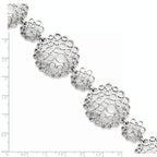 Multi-Circle Polished Bracelet in Stainless Steel